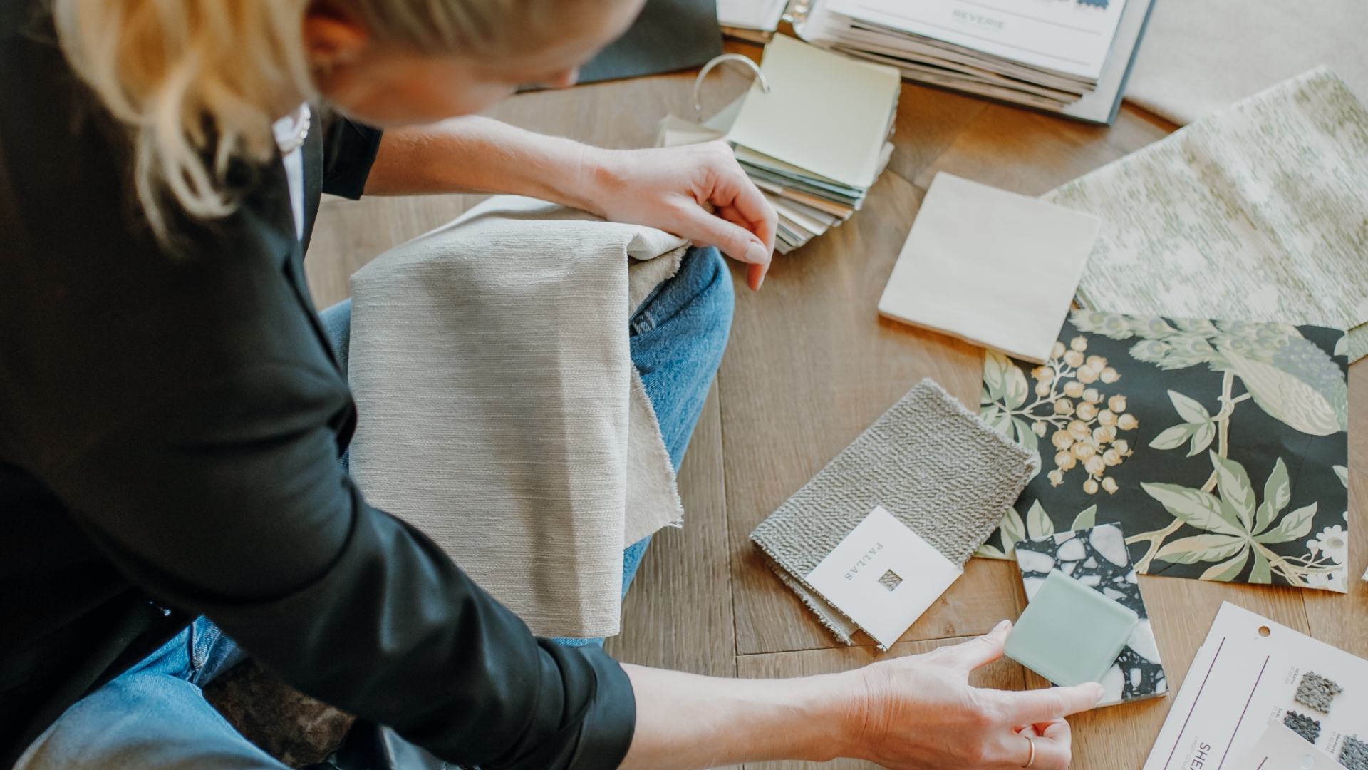 Interior designer in workspace